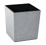 Кашпо для цветов пластмассовое бетон 40x40x40 см Juka Dluto Lamela LA554-70