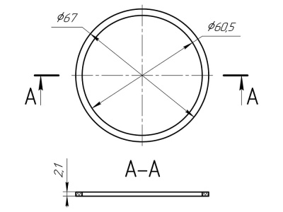 Прокладка резиновая 1 1/2"х40 М090 АНИ Пласт 