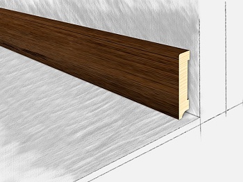 Плинтус напольный деревянный, Дуб Эстейт 2400х80х16 мм, КТМ