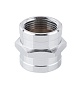 Муфта латунная внутренняя-внутренняя 1/2" Хром, AV ENGINEERING AVE302004