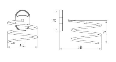 Держатель фена, хром, L1930 LEDEME
