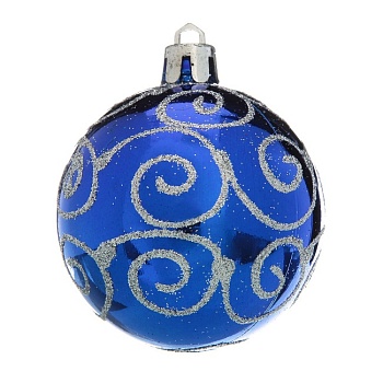 Шар елочный Weave on Blue 8 см, MU2204-51