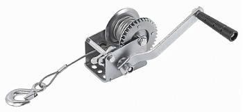 Лебедка ручная барабанная (стальной трос) 360кг, RockForce RF-KB-S-800