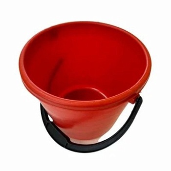  Ведро пластмассовое 10 л красное 321798
