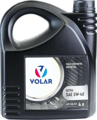 Масло моторное синтетическое VOLAR UItra 5W40 SN/СF (4 л)