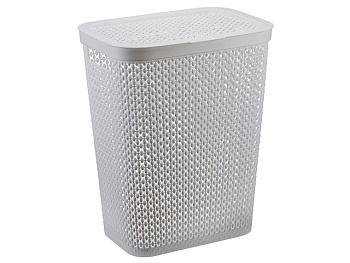 Корзина для белья ПИРУЛА 35л (смоки) М2614 IDEA