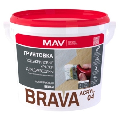 Грунтовка по дереву BRAVA ACRYL 04