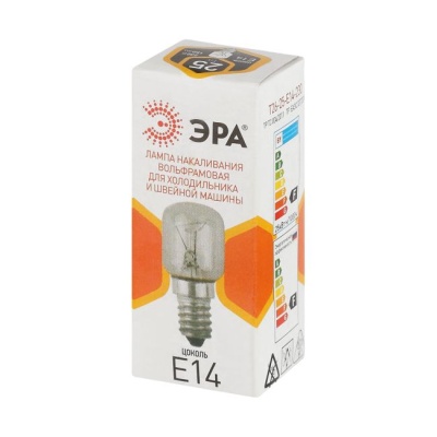 Лампа накаливания для холодильника и швейной машинки T26 230V 25W E14 ЭРА