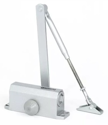 Доводчик дверной 15-25 серебро Фабрика замков