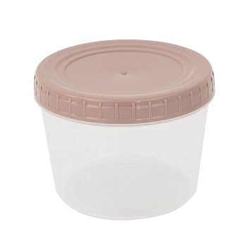 Банка с крышкой 750 мл пыльная роза