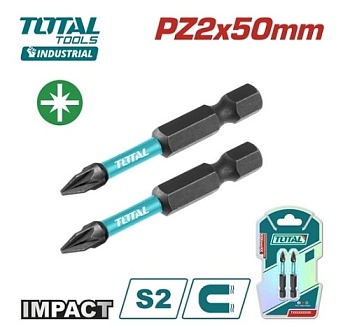 Бита ударная PZ 50 мм (2 шт), TOTAL TACIM71PZ250
