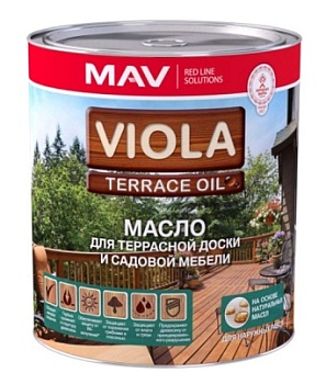 Масло VIOLA OIL для террасной доски, бесцветное MAV