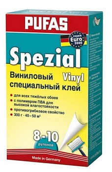 Клей обойный PUFAS Специальный виниловый 8-10 рул, 300г 