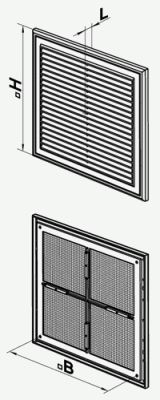 Решетка вентиляционная МВ 250с VENTS