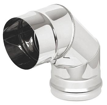 Отвод для труб дымохода 90 гр. 150 мм Везувий