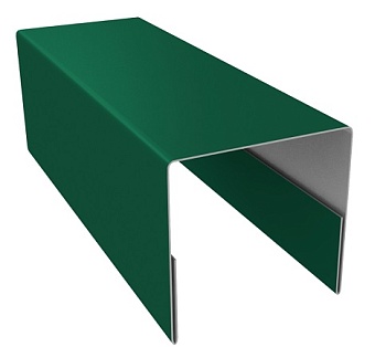 Планка П-образная 12x2000 RAL 6005 (зеленый мох)