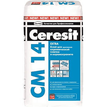Клей для плитки Ceresit CM 14, 25 кг