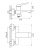 Смеситель для ванны Adara Graphite VALFEX VF.60816-3