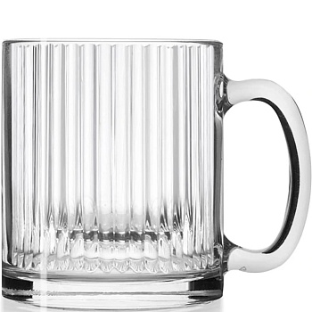 Кружка стеклянная Чайная Вертикаль 320мл, Белбогемия 24с2394