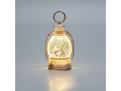 Светильник декоративный "Фонарик", с эффектом снегопада и подсветкой, теплый белый, NEON-NIGHT 501-183