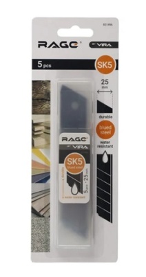 Лезвия сменные сегментные с воронением 25 мм, 5 шт, VIRA RAGE 831496