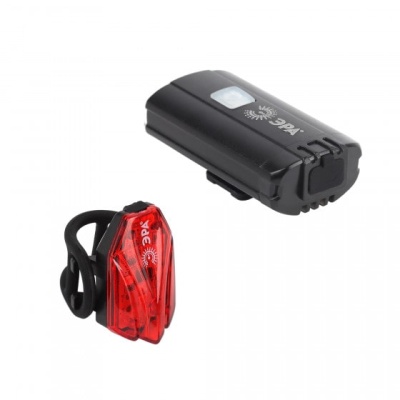 Фонарь велосипедный 2 в 1 аккумуляторный CREE XPG + подсветка SMD VA-801 ЭРА