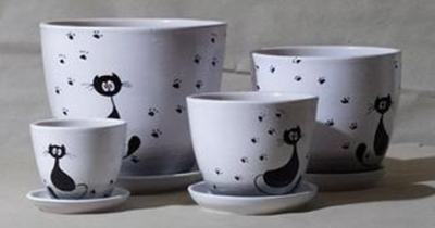 Горшок керамический Котофей