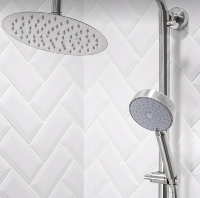 Душевая система с тропическим душем D35 SUS124-009DK-1 РМС