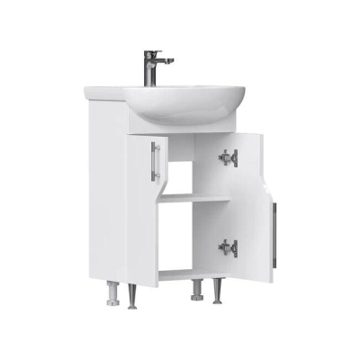 Тумба напольная Bruno 50.2D с умывальником Рива 50 VOLNA