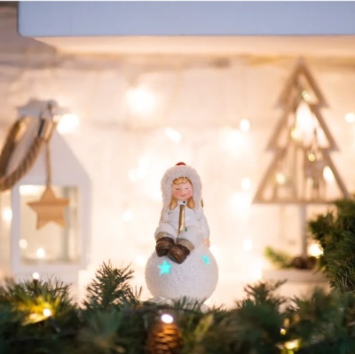 Керамическая фигурка "Домик" 9x8x16 см 2xLR44 NEON-NIGHT