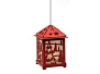 Украшение новогоднее деревянное подвесное светящееся Волшебный фонарь 6x6x11см (арт. 26386549, код 231621)