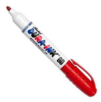 Маркер промышленный перманентный фетровый 96535 MARKAL DURA-INK 60 КРАСНЫЙ