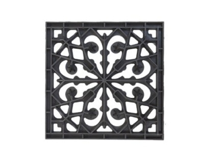 Решётка пластиковая декоративная к дождеприемнику Ecoteck (черный)