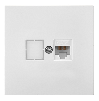 Розетка 1-ая компьютерная RJ45 белая Bylectrica РК18-6611