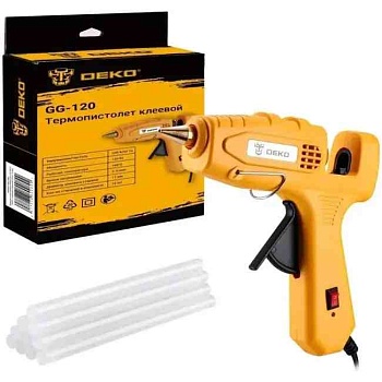 Пистолет клеевой 120Вт DEKO GG-120 SET2