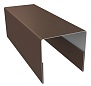 Планка П-образная 12x2000 RAL 8017 (коричневый шоколад)