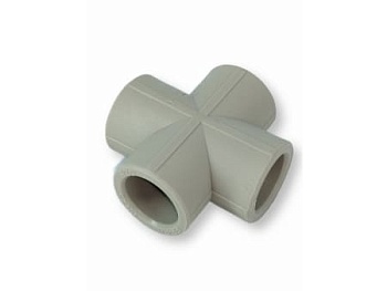 Крестовина полипропиленовая, серая, VALFEX