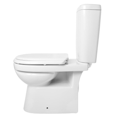 Унитаз-компакт Керамин Альбано R белый (с мягким сиденьем, горизонтальный выпуск, арматура Алкапласт)