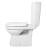 Унитаз-компакт Керамин Альбано R белый (с мягким сиденьем, горизонтальный выпуск, арматура Алкапласт)