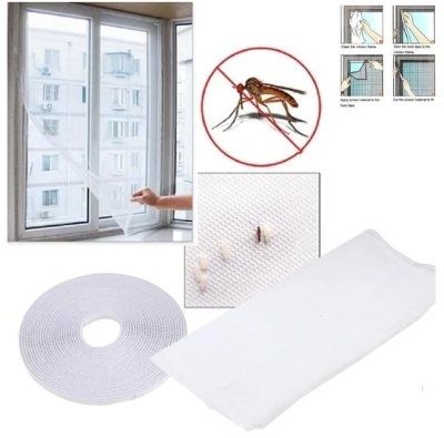 Сетка антимоскитная для окон с крепежной лентой 130x150см HELP