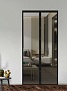 Штора антимоскитная на дверь на магнитах SweetSun (черная) 100x210 см
