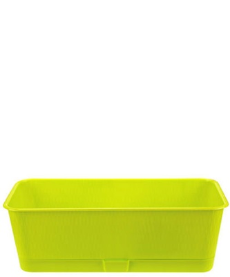 Ящик балконный Прованс, 58x17x13см, 9.5 л, фисташка с поддоном