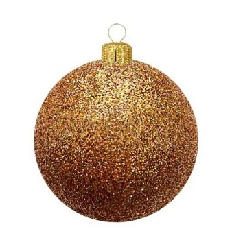 Шар ёлочный парча 10см золото темное GreenTerra В04