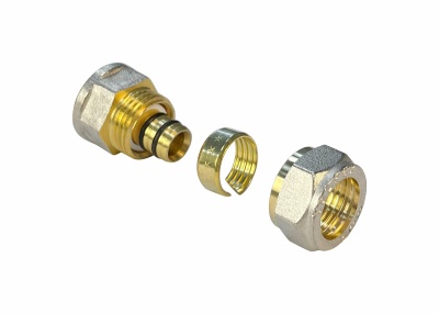 Соединитель обжимной с переходом на внутреннюю резьбу 16x1/2" VALFEX (VF.302.N.016012)