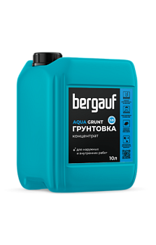 Грунтовка-концентрат для наружных и внутренних работ 1:9, Aqua Grunt, 10 л