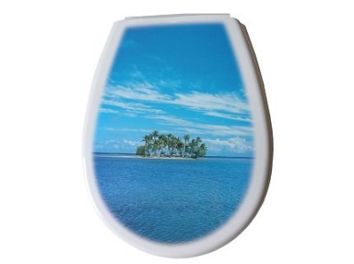 Сиденье для унитаза Bisk Lilia Foto (остров) 80380