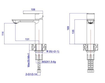 Смеситель для умывальника "Ekaterinburg" арт. EK26 ESKO
