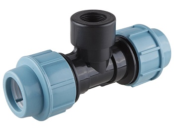 Тройник для ПЭ-труб с внутренней резьбой 20x1/2