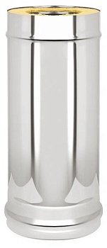 Сэндвич труба дымохода (нерж./оц) 1 м, 115/180 мм, 0.5 мм Везувий