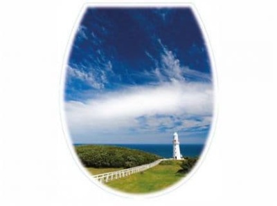 Сиденье для унитаза IRIS FOTO Пляж, 456х361х40 мм